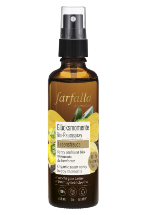Lebensfreude, Vanille-Mandarine, Glücksmomente Bio-Raumspray, 75ml