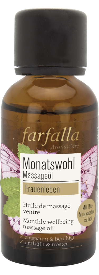 Frauenleben, Muskatellersalbei, Monatswohl Massageöl, 30ml